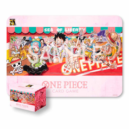 One Piece - TCG - 25th Anniversary Playmat and Card Case Set