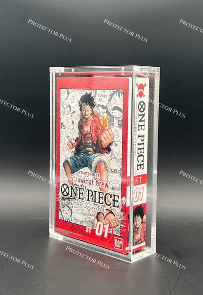 One Piece Starter Deck Acrylic Box - 6MM Thickness - Perfect Fit