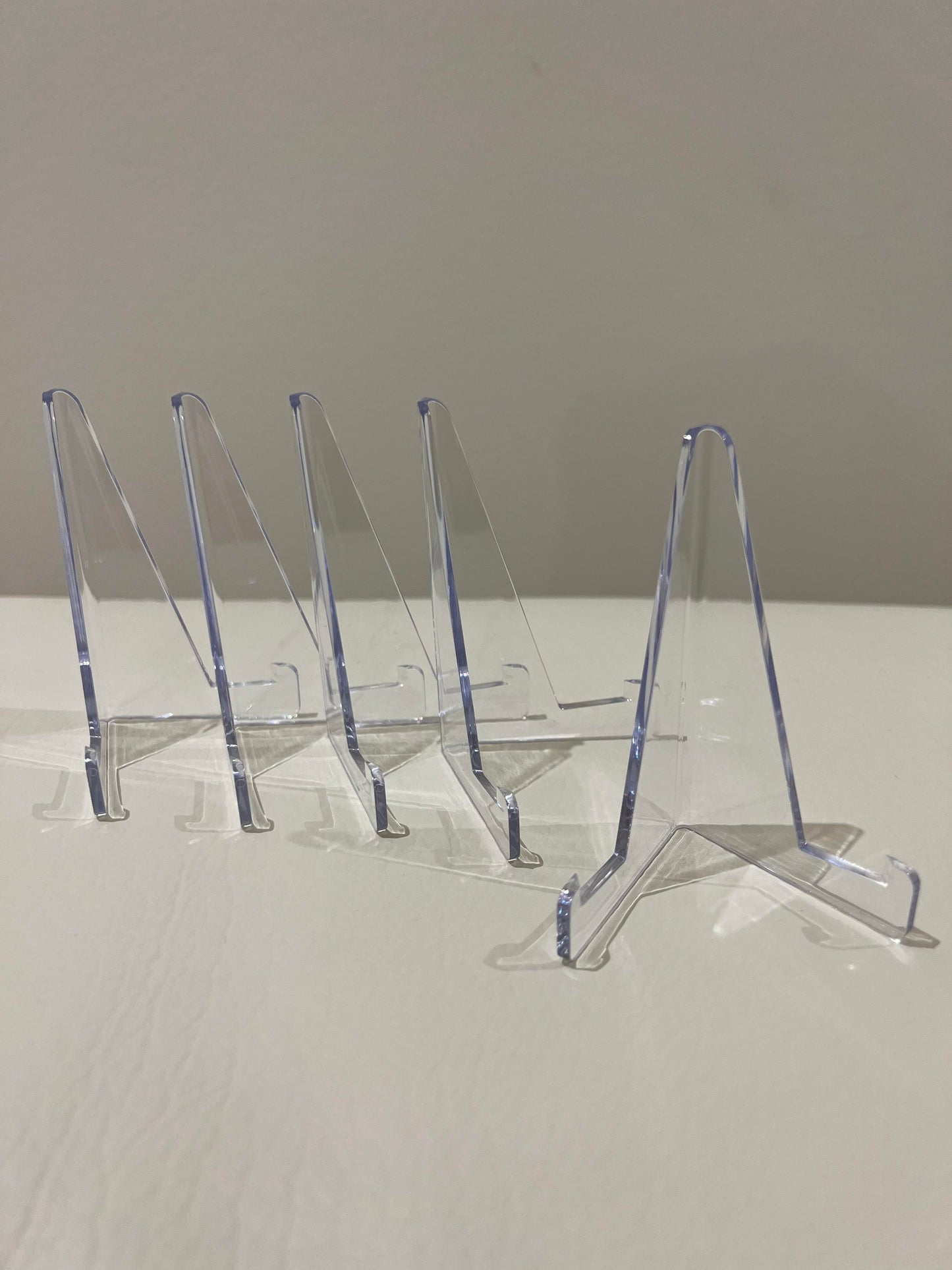 10 Pack Acrylic Card Stands Display Holder