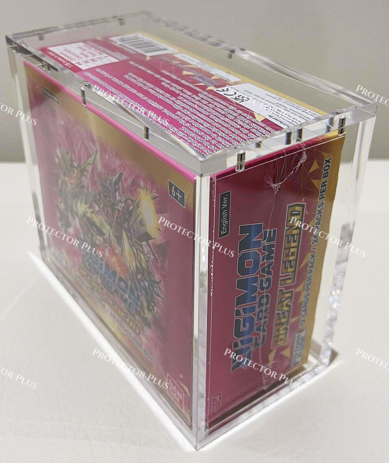 Digimon Acrylic Box with 6 Magnets - 6MM Thickness - Perfect Fit