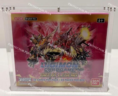 Digimon Acrylic Box with 6 Magnets - 6MM Thickness - Perfect Fit